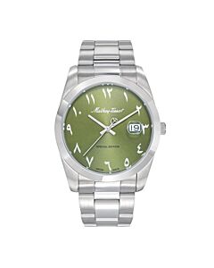 Men's Mathy Orient Stainless Steel Green Dial Watch
