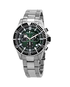 Men's Mathy Strike Chronograph Stainless Steel Green Dial Watch