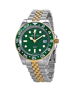 Men's Rolly Vintage GMT Stainless Steel Green Dial