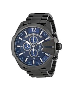 Mens-Mega-Chief-Chronograph-Stainless-Steel-Blue-Dial