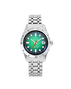 Men's Mergulhador Stainless Steel Green Dial Watch