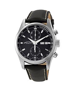 Men's MH2 Chronograph Leather Black Dial Watch