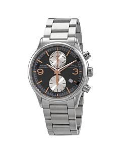 Men's MHA Chronograph Stainless Steel Black Dial Watch