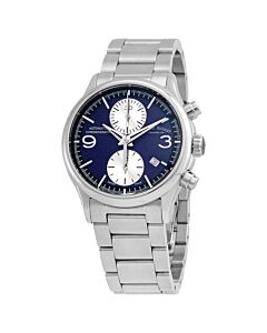 Men's MHA Chronograph Stainless Steel Dark Blue Dial Watch