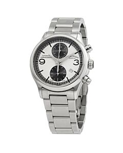 Mens-MHA-Chronograph-Stainless-Steel-Silver-Dial-Watch