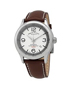 MHA-Leather-White-Dial-Watch