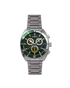 Mens-Minister-Chronograph-Stainless-Steel-Green-Dial-Watch