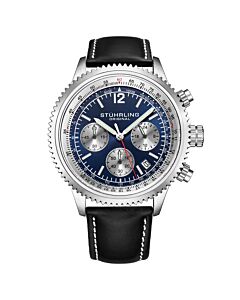 Men's Monaco Chronograph Leather Blue Dial Watch