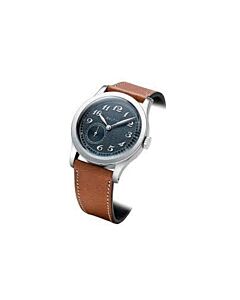 Men's Mr01 Leather Blue Dial Watch
