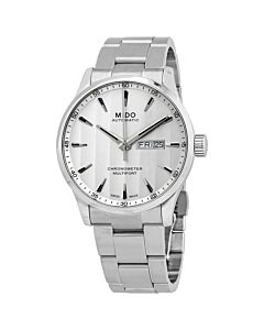 Men's Multifort Chronometer Stainless Steel White Dial Watch