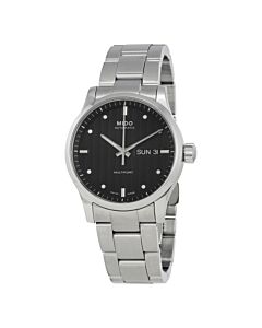 Men's Multifort Stainless Steel Black Dial Watch