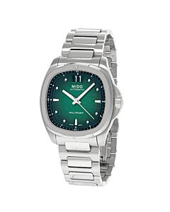 Men's Multifort Stainless Steel Green Dial Watch