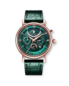 Men's Multimatic Calfskin Green Dial Watch