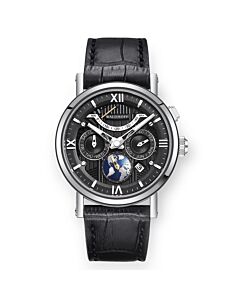 Men's Multimatic II Calfskin Black Dial Watch