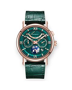 Men's Multimatic II Calfskin Green Dial Watch