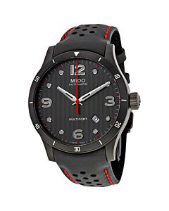 Men's Mutlifort Perforated Leather Anthracite Dial