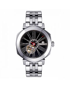 Men's Mythique Stainless Steel Black Dial Watch