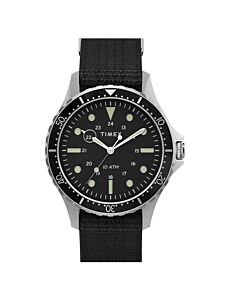 Men's Navi XL Fabric Black Dial Watch