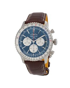 Men's Navitimer Chronograph (Alligator) Leather Blue Dial Watch