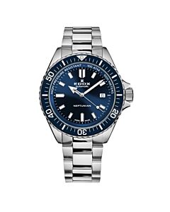 Men's Neptunian Stainless Steel Blue Dial Watch