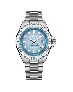 Men's Neptunian Stainless Steel Blue Dial Watch