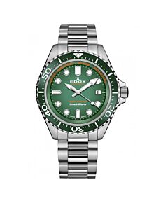 Men's Neptunian Stainless Steel Green Dial Watch