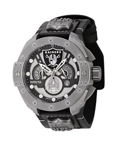 Men's NFL Chronograph Leather Gunmetal Dial Watch
