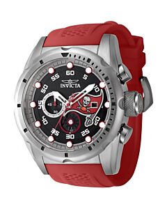 Men's Nfl Chronograph Silicone Black Dial Watch