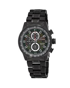Men's Nighthawk Chronograph Stainless Steel Green Camo Dial Watch