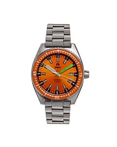 Men's Nitrox Stainless Steel Orange Dial Watch