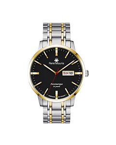 Men's Noblesse Stainless Steel Black Dial Watch