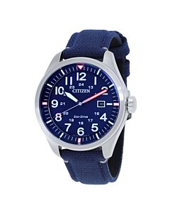 Men's Nylon Blue Dial Watch