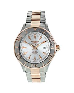 Men's Signature Auto Rose 18K Gold Plated & SS Silver-Tone Dial