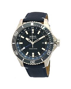 Men's Ocean Star Fabric Black Dial Watch