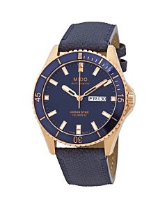 Men's Ocean Star Fabric (Leather Backed) Blue Dial Watch