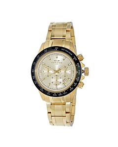 Men's ONZ6612 Chronograph Stainless Steel Gold-tone Dial Watch