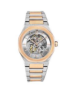 Men's Open mind Stainless Steel Silver-tone Dial Watch