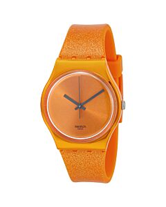 Men's Originals Deep Orange Silicone Orange Dial Watch