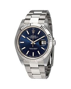 Men's Oyster Perpetual Datejust Stainless Steel Rolex Oyster Blue Dial