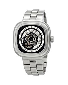 Men's P-Series Stainless Steel Black (Open Heart) Dial Watch