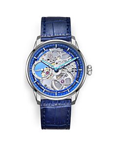 Men's Paragon Pearl Royal Blue Calfskin Blue Dial Watch