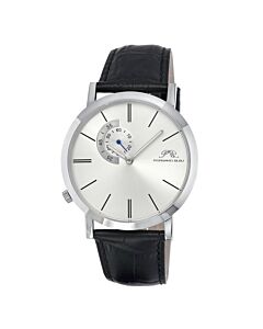 Men's Parker Leather Silver Dial Watch