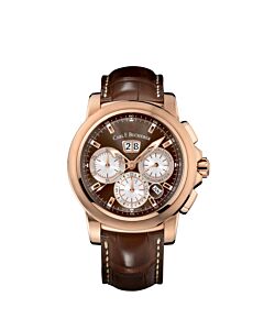 Men's Patravi Chronograph Leather Brown Dial Watch