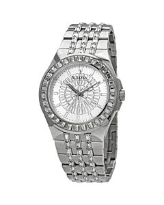 Mens-Phantom-Stainless-Steel-set-with-Swarovski-Crystals-Silver-Baguette-Crystal-Pave-Dial