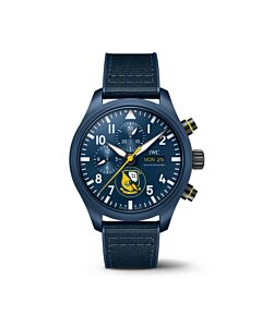 Men's Pilot Chronograph Blue Angels Rubber Blue Dial Watch