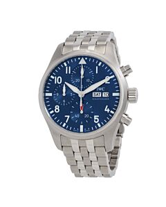 Men's Pilot Chronograph Stainless Steel Blue Dial Watch