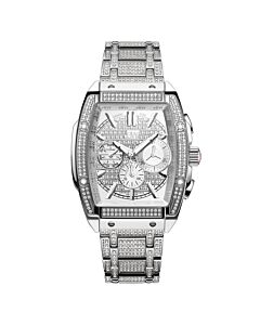 Men's Platinum Series Stainless Steel Silver-tone Dial Watch