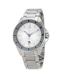 Men's Play Stainless Steel Silver Dial Watch