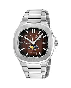 Men's Potente Stainless Steel Brown Dial Watch
