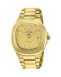 Men's Potente Stainless Steel Gold-tone Dial Watch